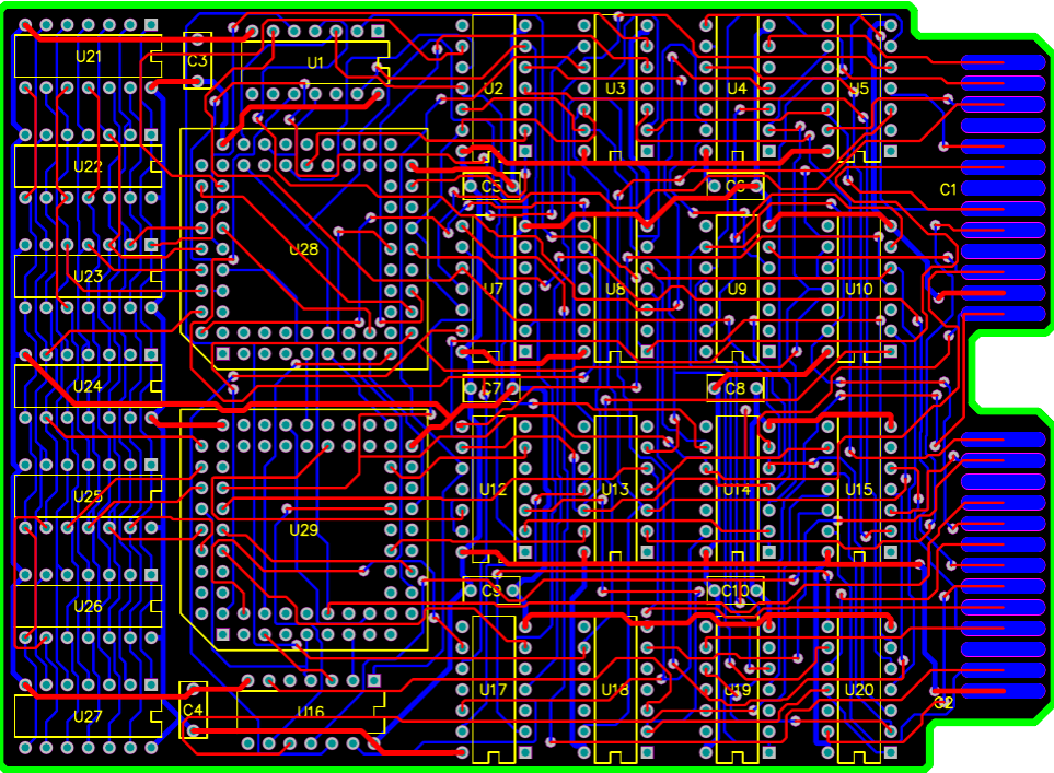 PCB vertical routing